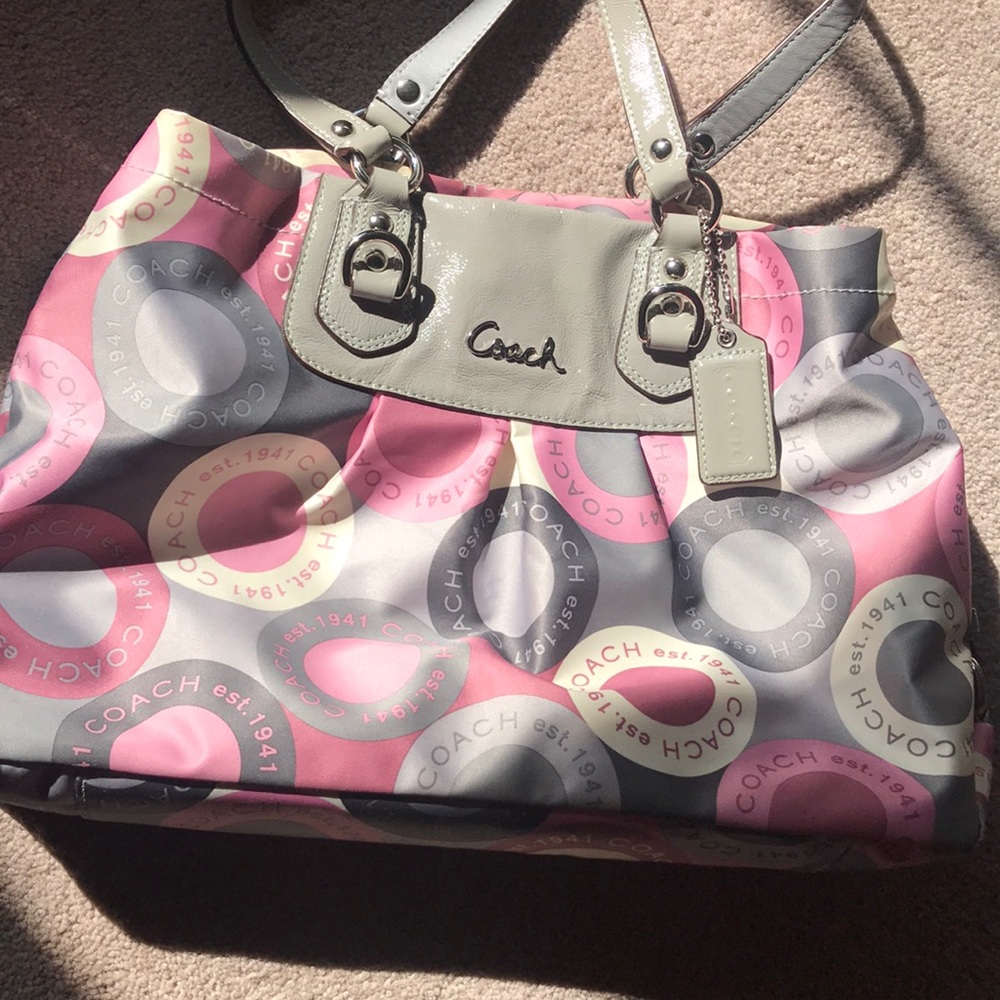 Pink coach bag